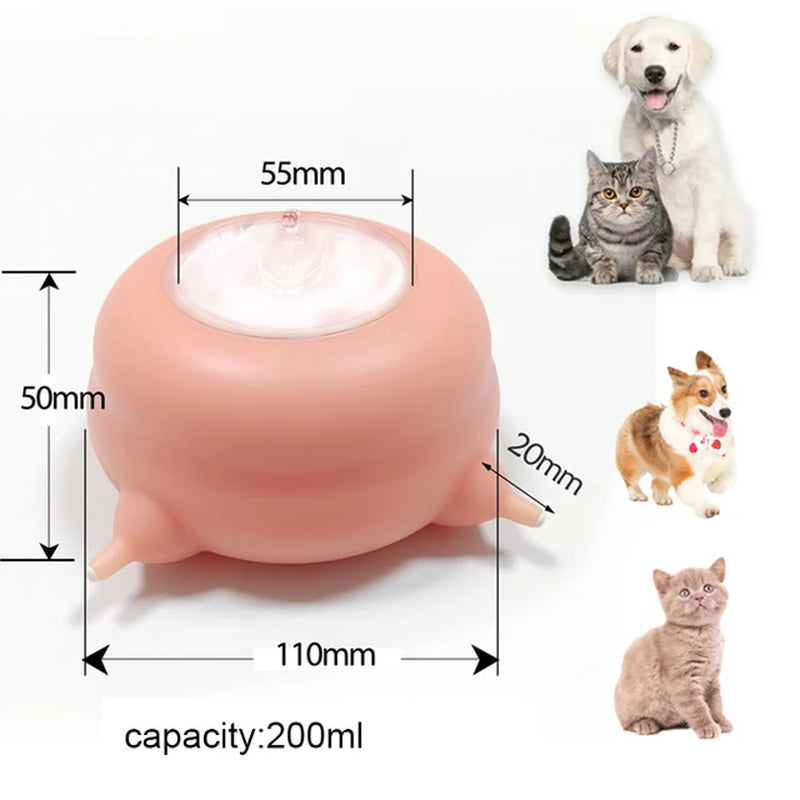 Pawfectly Purrfect 200Ml Silicone Breast Pump Pet Feeder Milk Bowl 3 Teatswater Nipple Dispenser Nursing Drink Food Dispenser Kittle Puppy Supplies