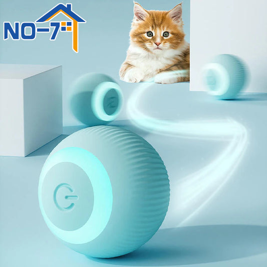 Purrfect Cat Interactive Ball Smart Cat Toys Electronic Interactive Cat Toy Indoor Automatic Rolling Magic Ball Cat Game Accessories