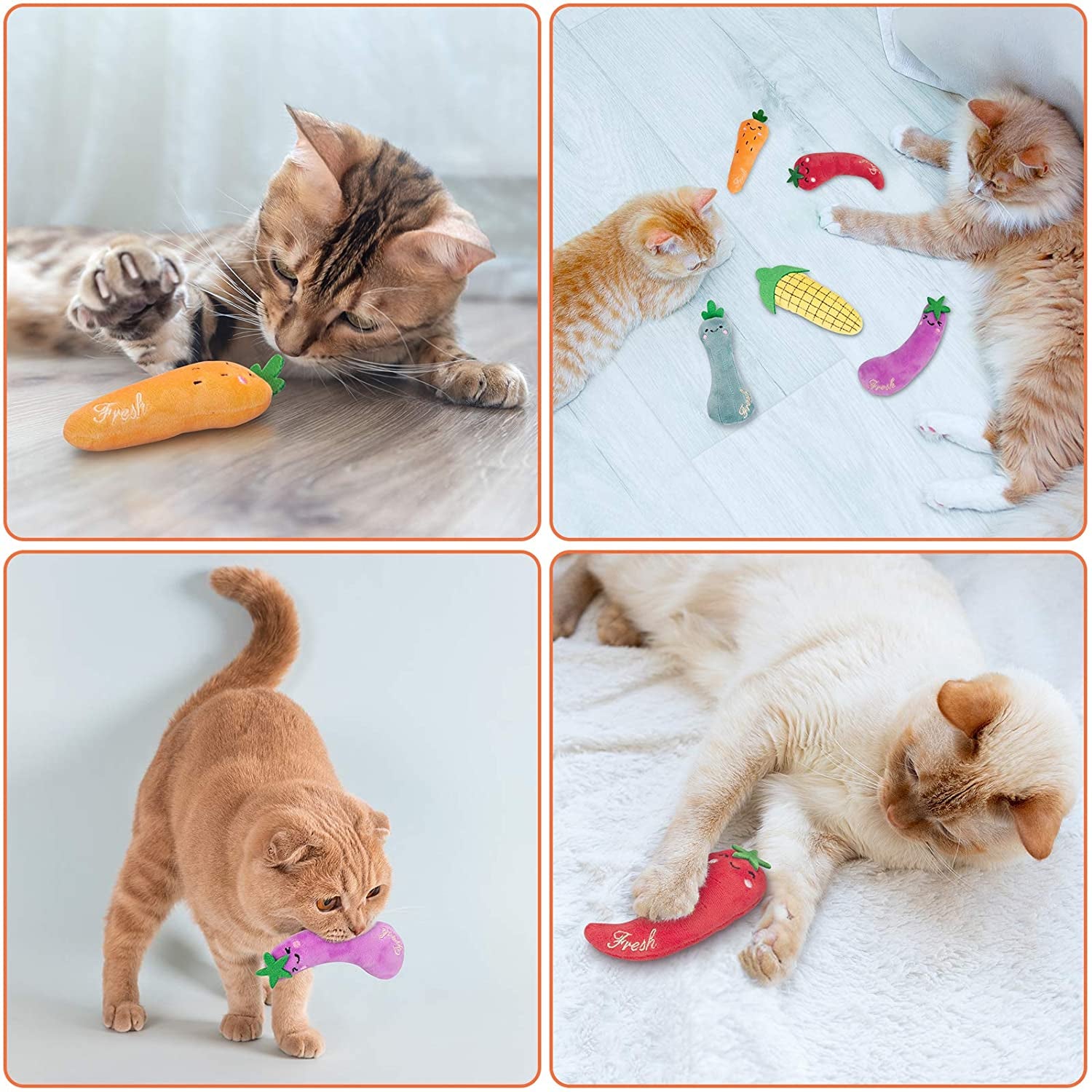 Purrfect Catnip Toys, Cat Toys, Catnip Toys for Cats, Cat Toys with Catnip, Cat Toys for Indoor Cats, Interactive Cat Toy, Cat Chew Toy, Cat Pillow Toys, Cat Toys for Kittens Kitty