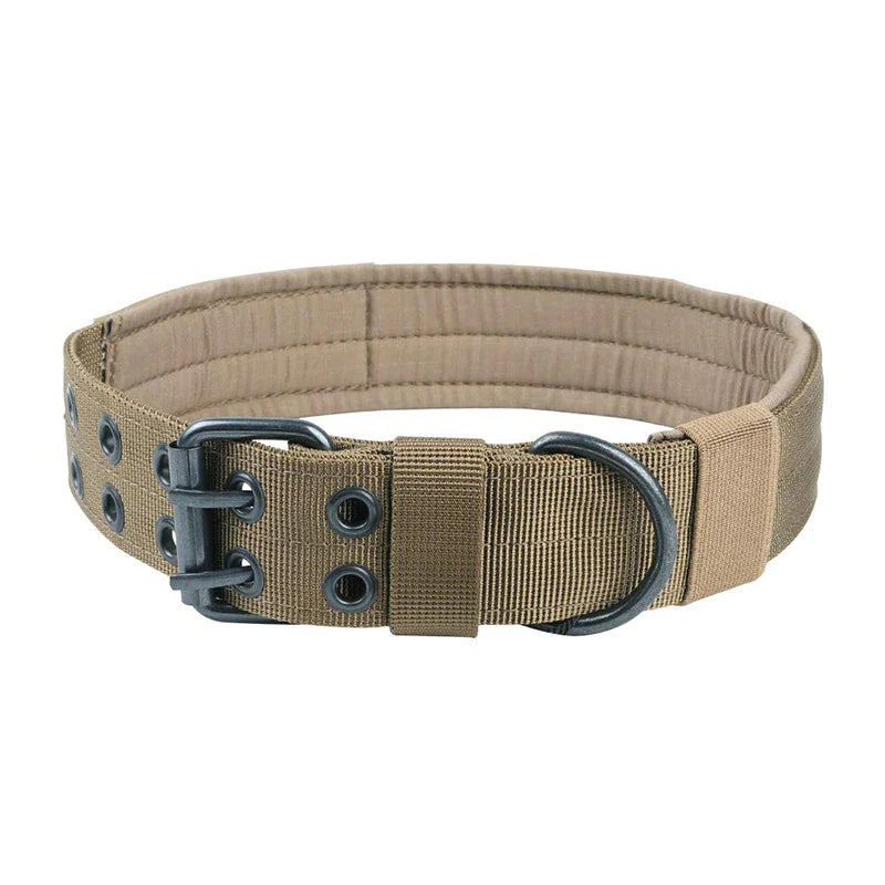 Pawfectly 2" Wide Tactical Heavy Duty Nylon Large Dog Collar K9 Military with Metal Buckle