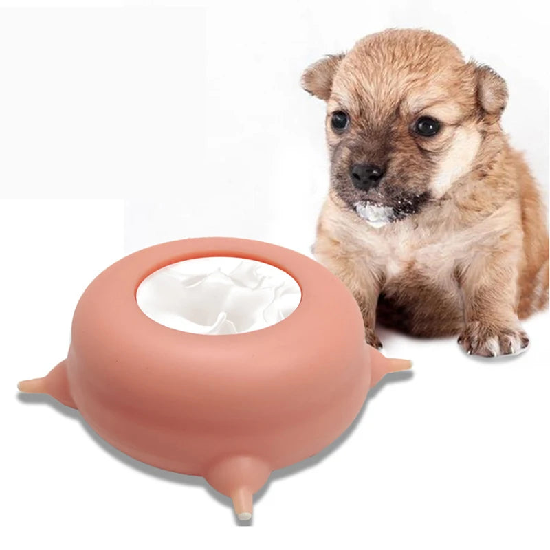 Pawfectly Purrfect 200Ml Silicone Breast Pump Pet Feeder Milk Bowl 3 Teatswater Nipple Dispenser Nursing Drink Food Dispenser Kittle Puppy Supplies