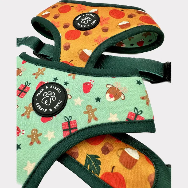 Pawfectly Holiday Reversible Harness