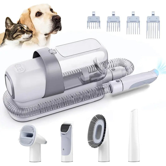 Pawpectly LMVVC Pet Grooming Kit, Dog Grooming Clippers with 2.3L Vacuum Suction 99% Pet Hair, Pet Grooming Vacuum Low Noise