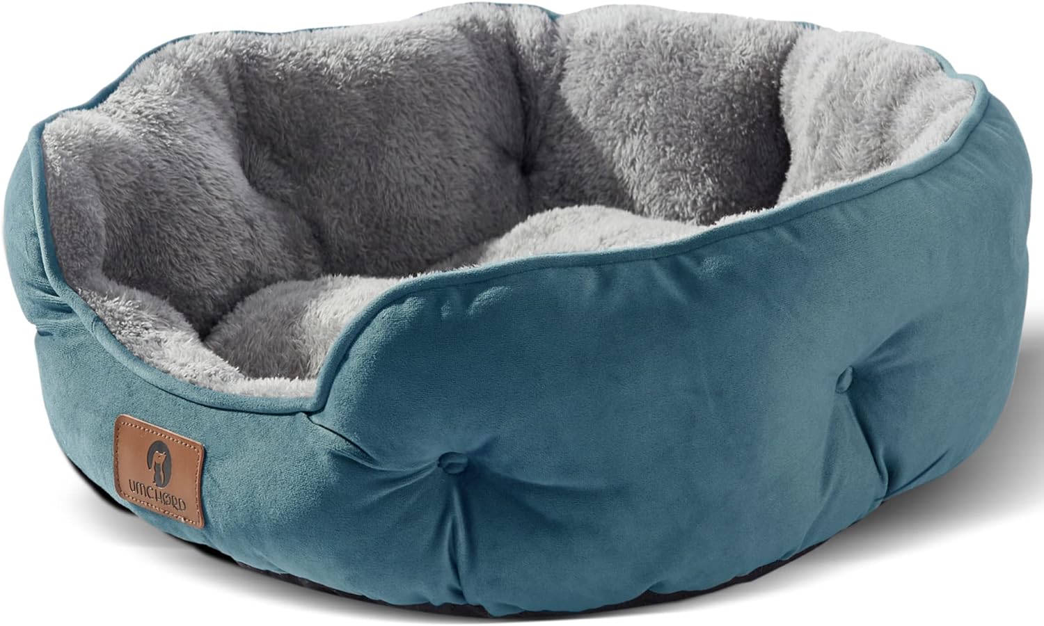 Pawpectly Purrfect Small Dog Bed for Small Dogs, Cat Beds for Indoor Cats, Pet Bed for Puppy and Kitty, Extra Soft & Machine Washable with Anti-Slip & Water-Resistant Oxford Bottom, Brown, 20 Inches