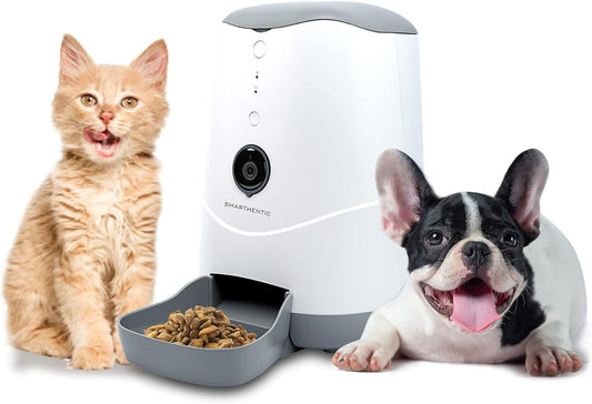 Pawfectly Purrfect Smart Pet Feeder, Programmable Portion Control with Built-In HD Video Camera and Bowl, Automatic Cat Feeders, Wifi Camera, APP Control, Dry Food Dispenser, Puppy Supplies, Voice Recorder