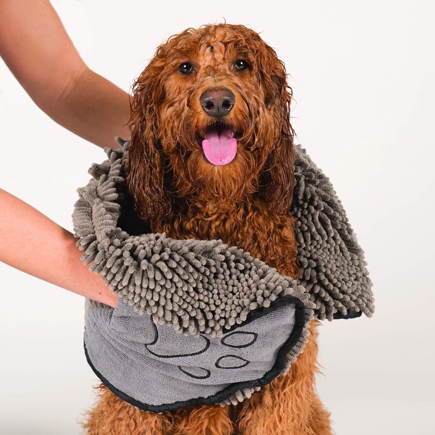 Pawfectly Shammy Dog Towels for Drying Dogs - Heavy Duty Soft Microfiber Bath Towel - Super Absorbent, Quick Drying, & Machine Washable - Must Have Dog & Cat Bathing Supplies 